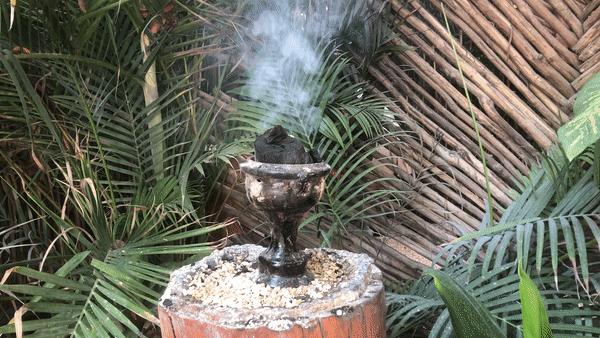 Greeting Incense at Azulik